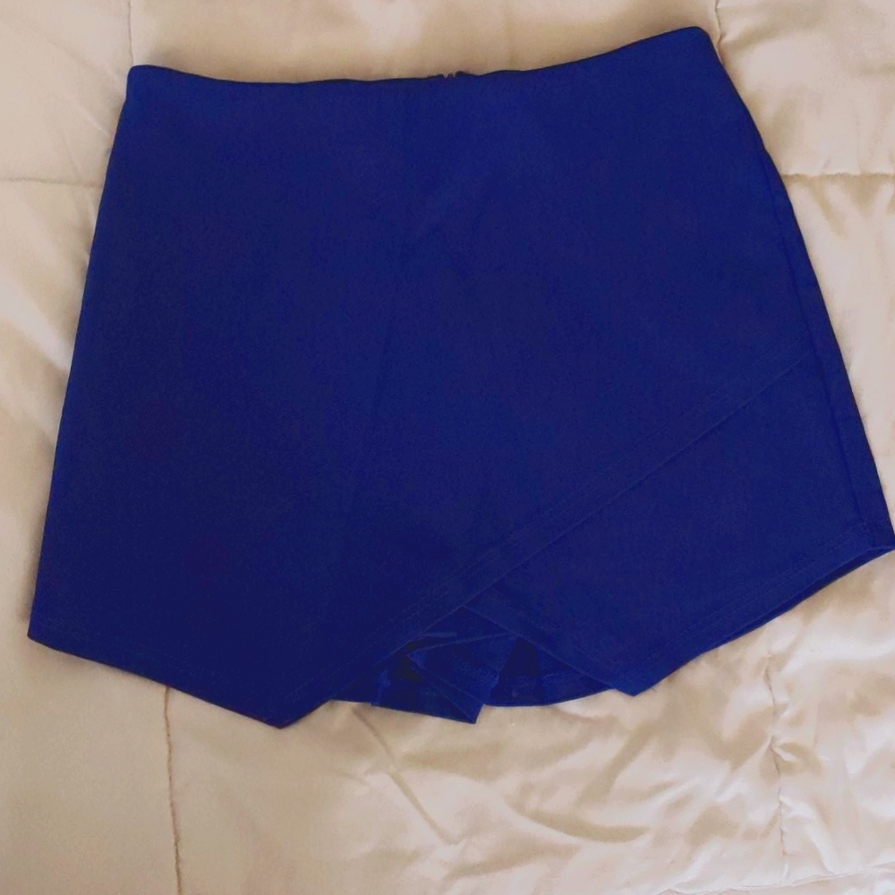 Royal blue high waist Gab and Kate skort